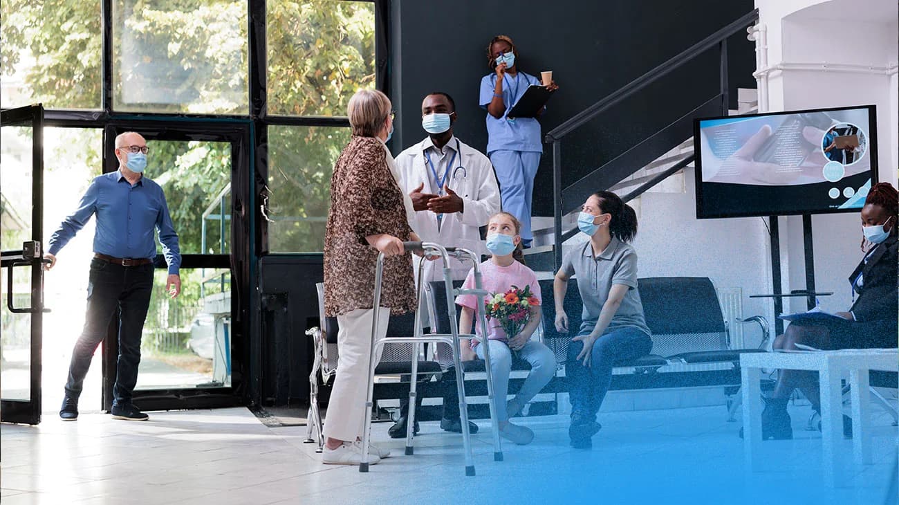 Healthcare setting with safety compliance
