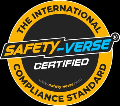 Safety-Verse certified partner badge for global safety education